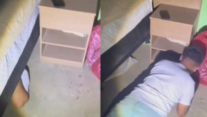 Suspeito de assaltar salão de beleza é preso escondido debaixo de cama