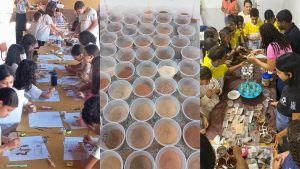 Projeto transforma terra em tinta para educação ambiental de crianças