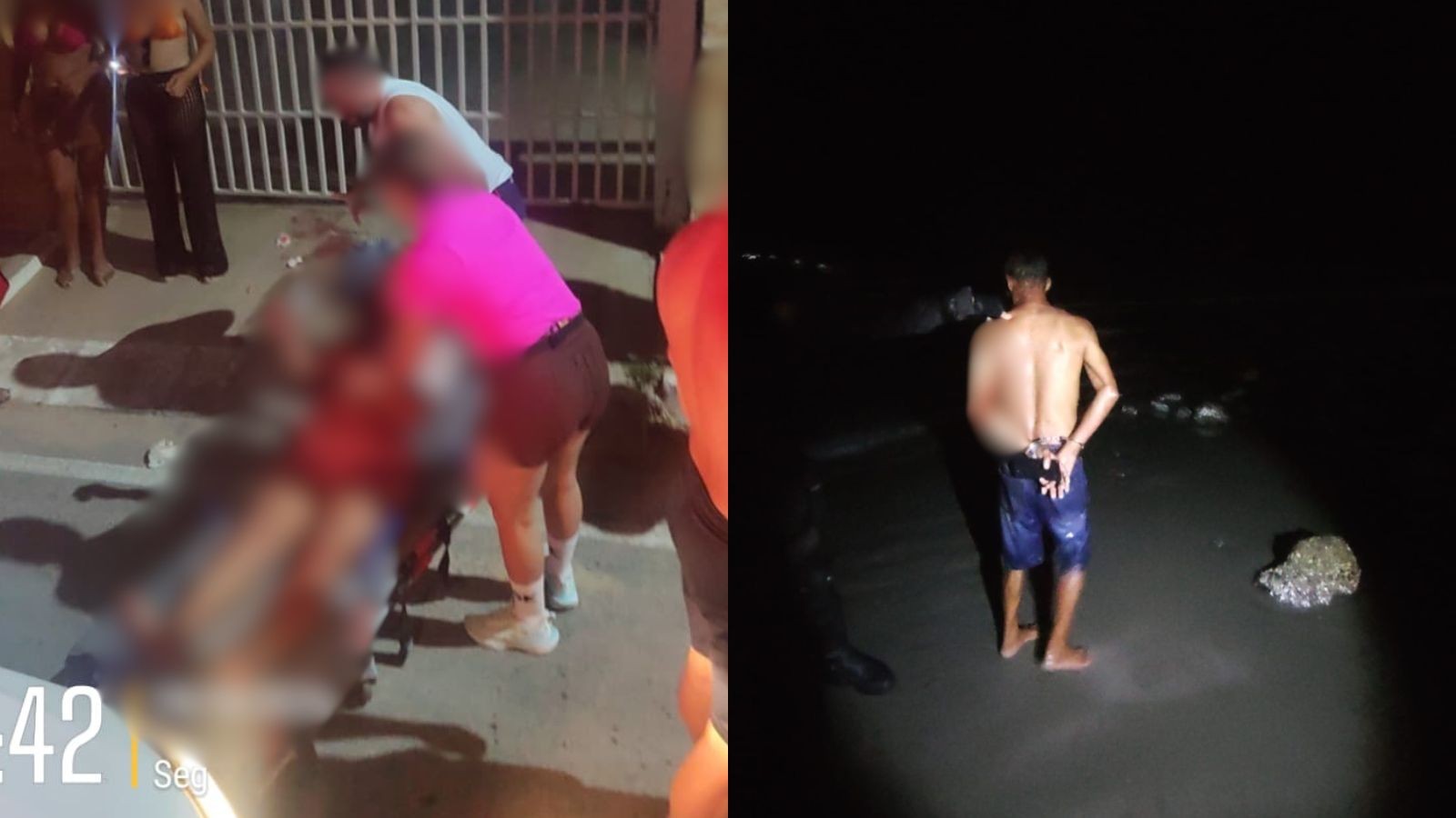 Mulher é esfaqueada e ex-companheiro é preso escondido no mar no Piauí