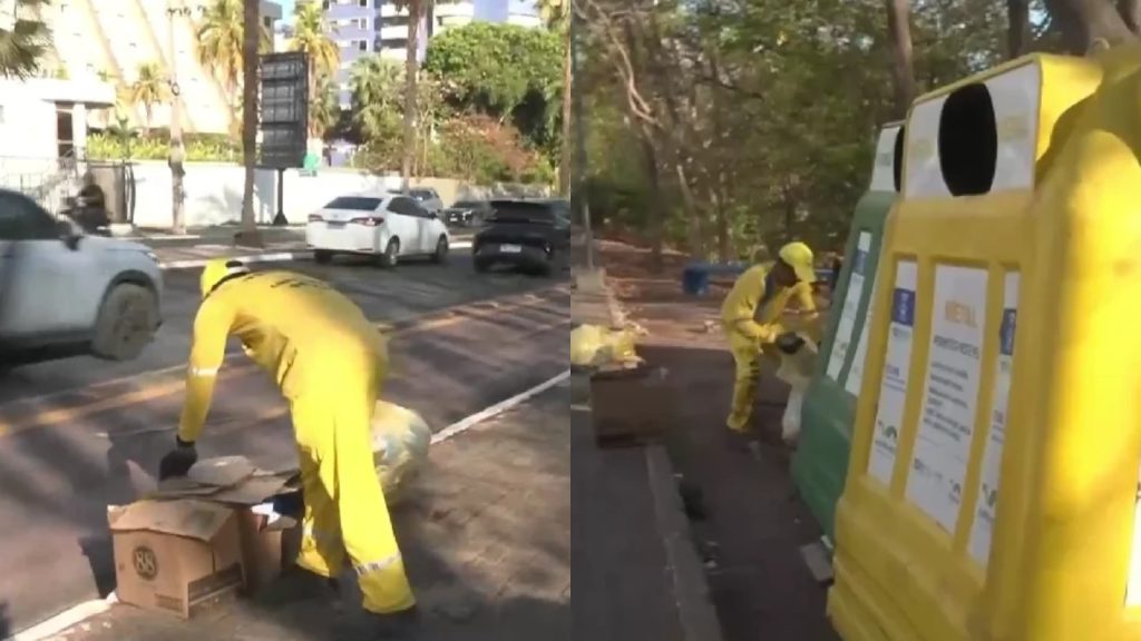 Para evitar as altas temperaturas, trabalhadores da limpeza começam a trabalhar às 6h em Teresina