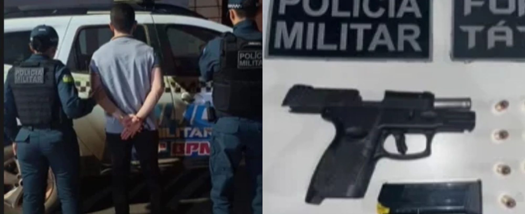Homem é flagrado exibindo arma em festival e é conduzido no Piauí