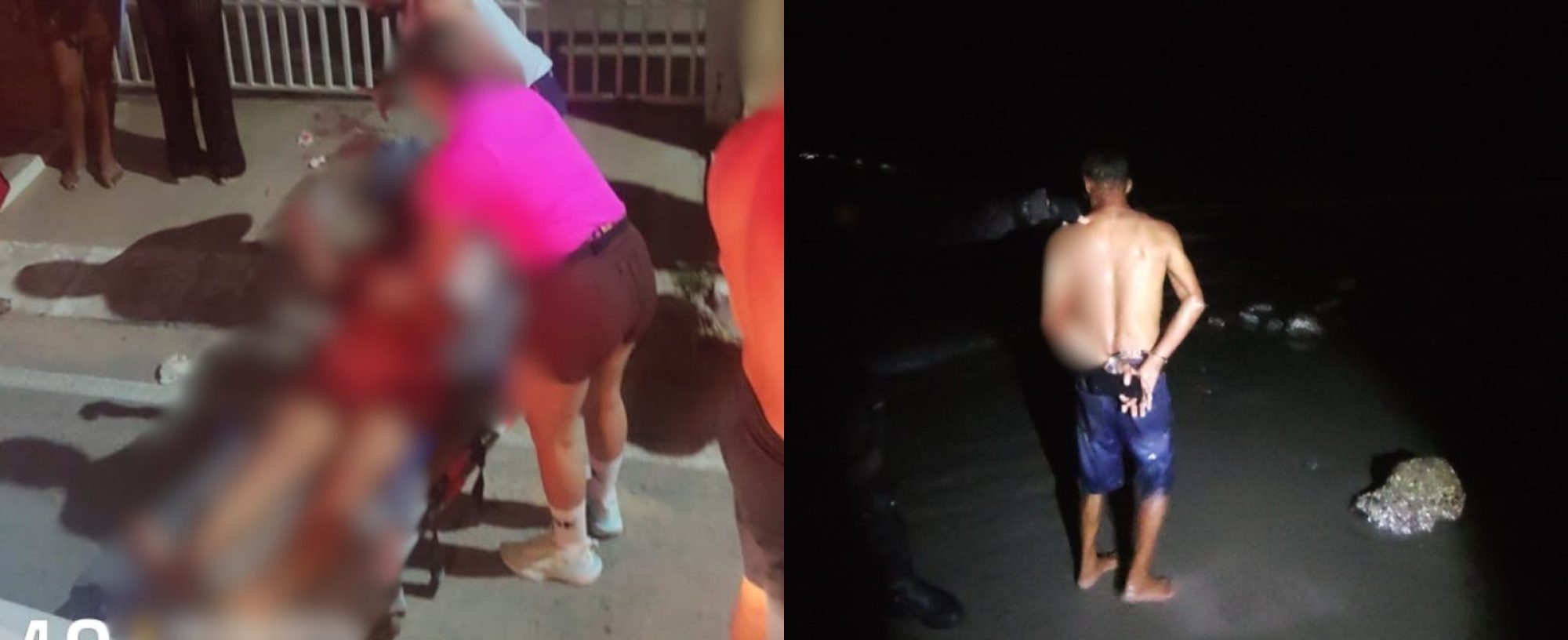 Mulher é esfaqueada e ex-companheiro é preso escondido no mar no Piauí