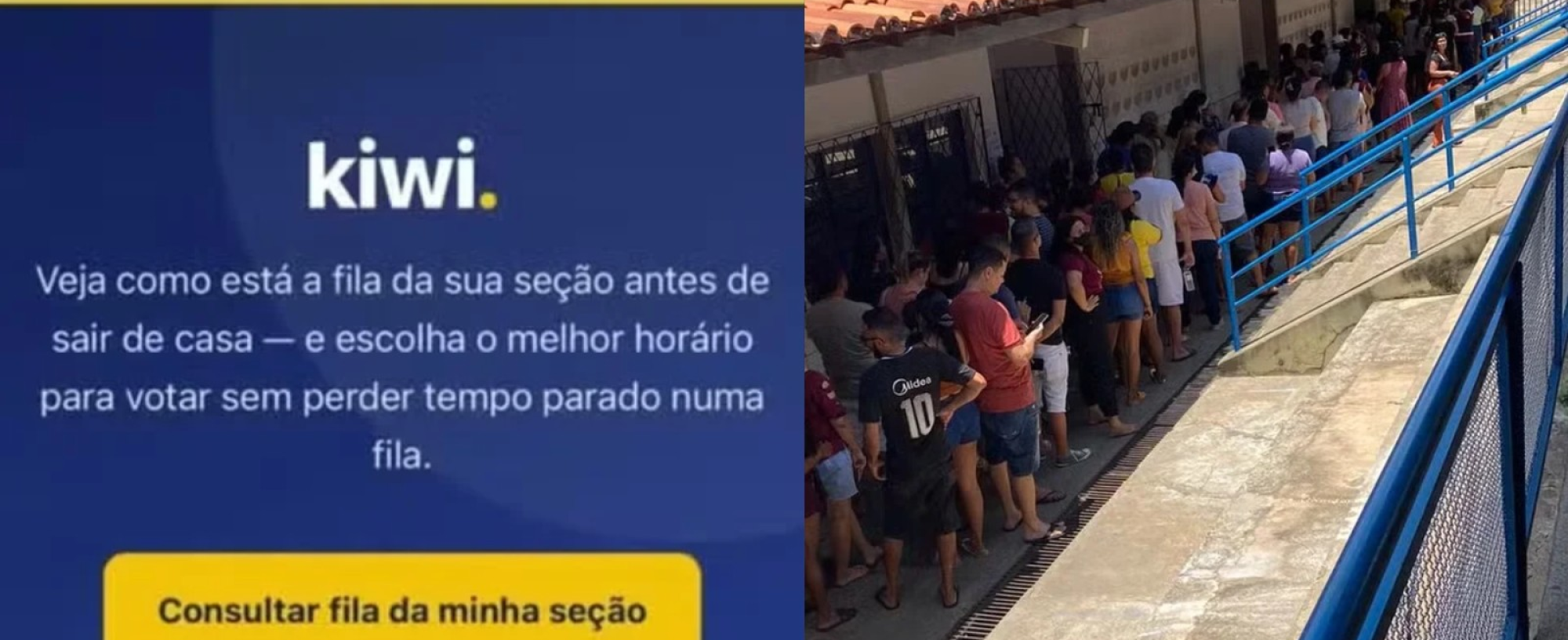 Eleições 2026: sistema Kiwi para consulta de filas volta no 2º turno