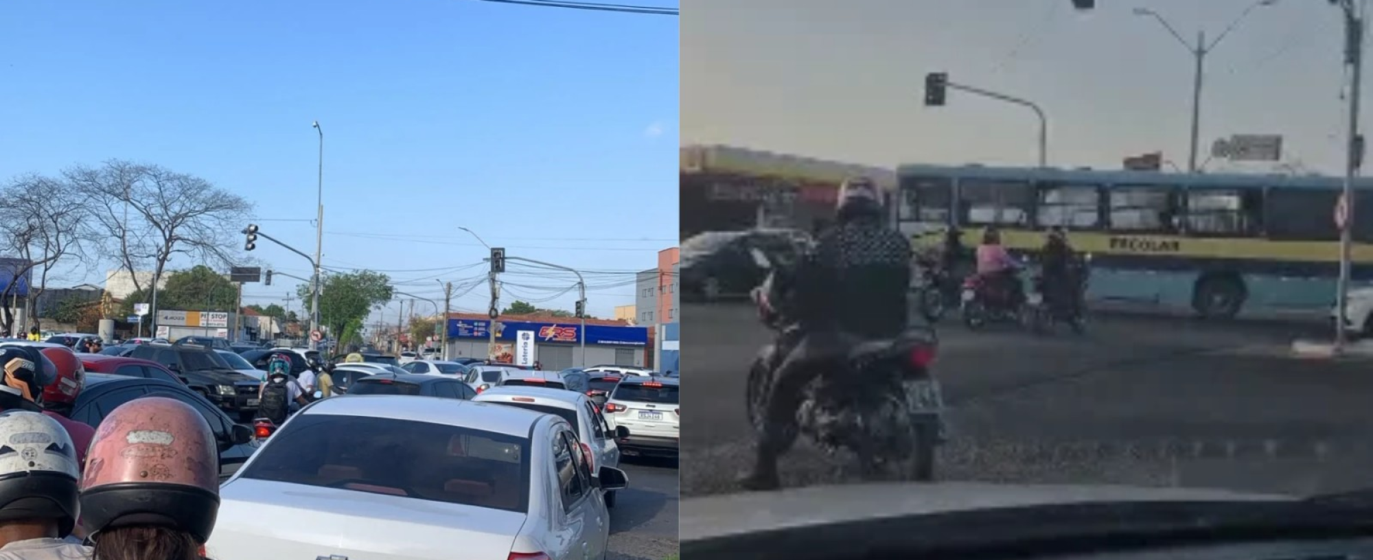 Vídeo: semáforo com defeito provoca congestionamento entre as avenidas Miguel Rosa e Joaquim Ribeiro, em Teresina