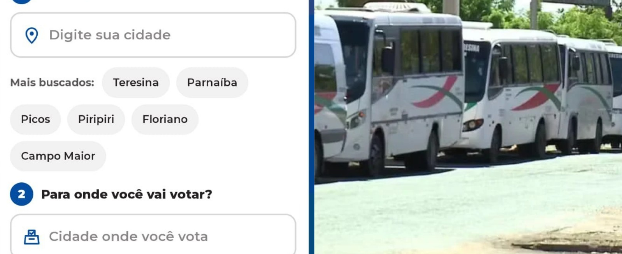 Transporte gratuito nas eleições: saiba como consultar horários e rotas no PI