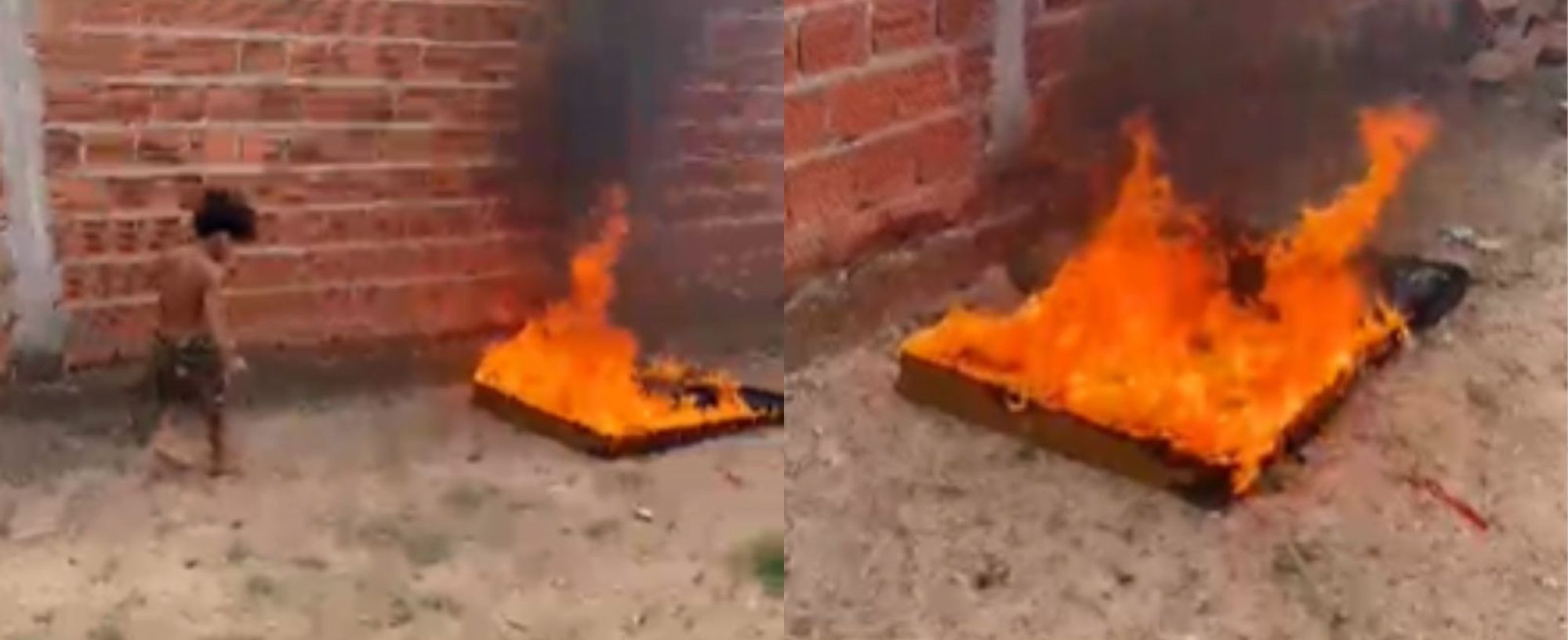 Menino de 5 anos incendeia colchão em Teresina: 'Gosta de fogo'